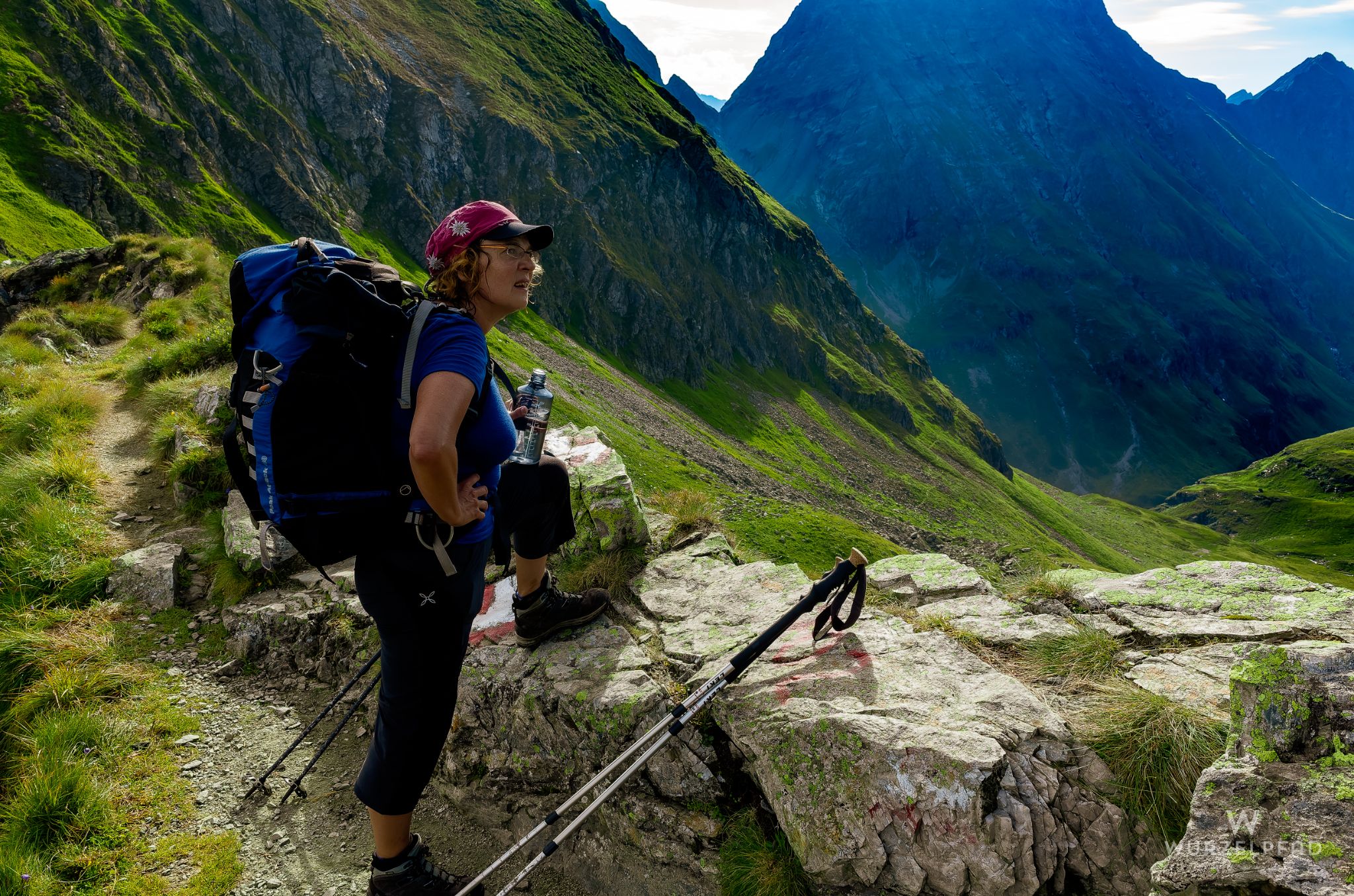 Pause an der Trockenbrotscharte